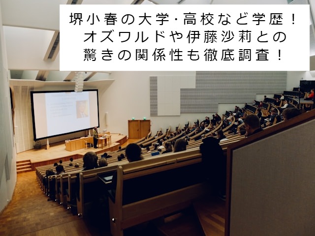 堺小春の大学のイメージ写真 記事タイトル：堺小春の大学･高校など学歴！オズワルドや伊藤沙莉との驚きの関係性も徹底調査！