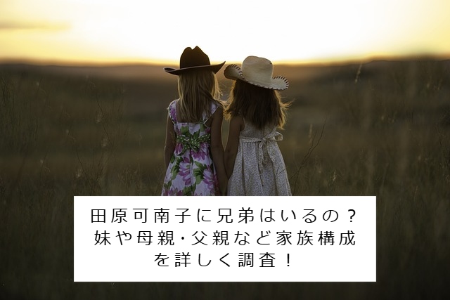 田原可南子の姉妹のイメージ写真 記事タイトル：田原可南子に兄弟はいるの？妹や母親･父親など家族構成を詳しく調査！